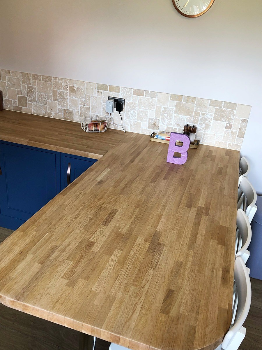 Wooden kitchen worktop painter Bedfordshire